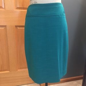 Teal pencil skirt